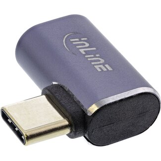 InLine InLine USB-C haakse adapter | links/rechts | USB4 40 Gbps | PD 240W | 8K 60Hz | aluminium
