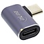 InLine USB-C haakse adapter | links/rechts | USB4 40 Gbps | PD 240W | 8K 60Hz | aluminium