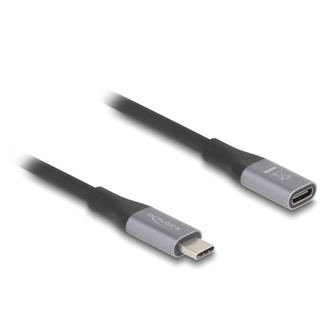 Delock USB-C verlengkabel | USB4 40 Gbps | PD 240W | 8K 60Hz | 2 meter