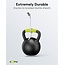 Goobay Lightning - USB-A Supersoft Textile kabel | USB2.0 | PD 60W | wit | 1 meter