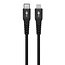 Goobay Lightning - USB-C Supersoft Textile kabel | USB2.0 | PD 60W | zwart | 2 meter