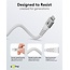Goobay Lightning - USB-C Supersoft Textile kabel | USB2.0 | PD 60W | wit | 0,50 meter