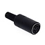 DIN 8-pins 270° (v) connector | zwart