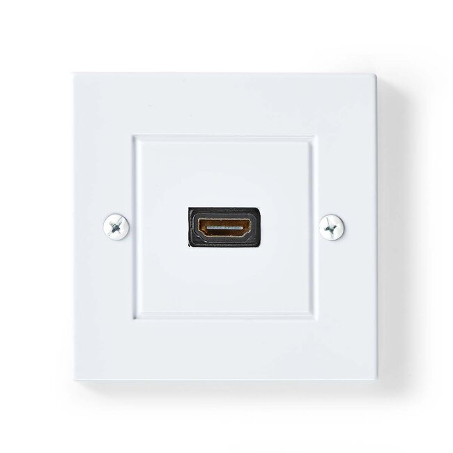 Nedis HDMI wandcontactdoos | HDMI2.0 (4K 60Hz + HDR) | wit | 0,20 meter