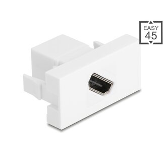 DeLOCK Delock Easy 45 Module HDMI female to female diagonal 8K 60 Hz white