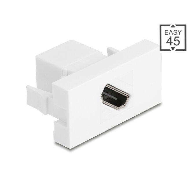 Delock Easy 45 Module HDMI female to female diagonal 8K 60 Hz white
