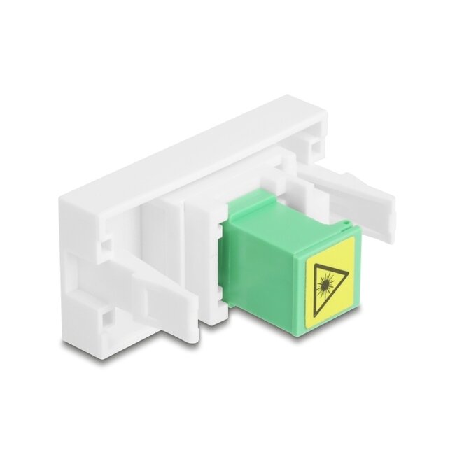 Delock Easy 45 Module SC Simplex female to SC Simplex female with laser protection flip inside green / white