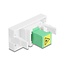 Delock Easy 45 Module SC Simplex female to SC Simplex female with laser protection flip inside green / white