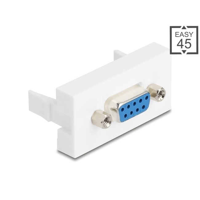 Delock Easy 45 Module Sub-D 9 fermale to female 22.5 x 45 mm