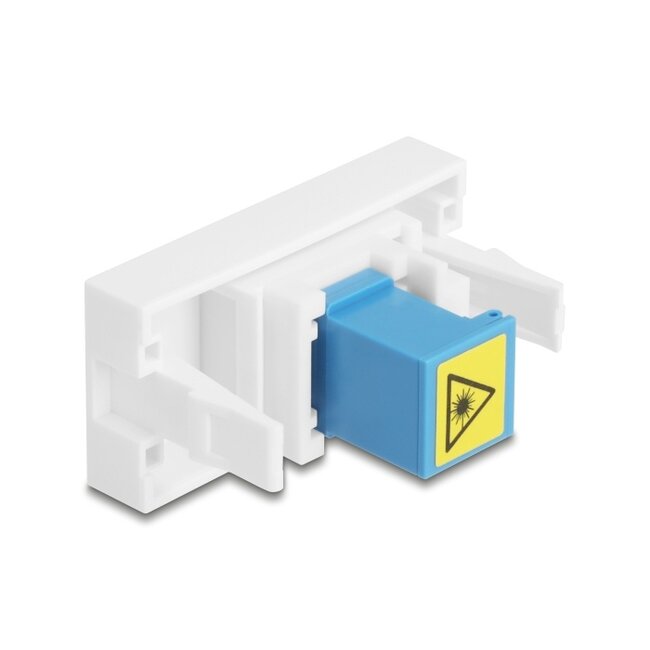 Delock Easy 45 Module SC Simplex female to SC Simplex female with laser protection flip inside blue / white