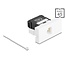 Delock Easy 45 Module RJ45 jack to LSA Cat.6A 180° toolfree black / white