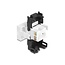 Delock Easy 45 Module RJ45 jack to LSA Cat.6A 180° toolfree black / white