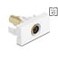 Delock Easy 45 Module Mini-DIN 6 pin female to female gold plated white
