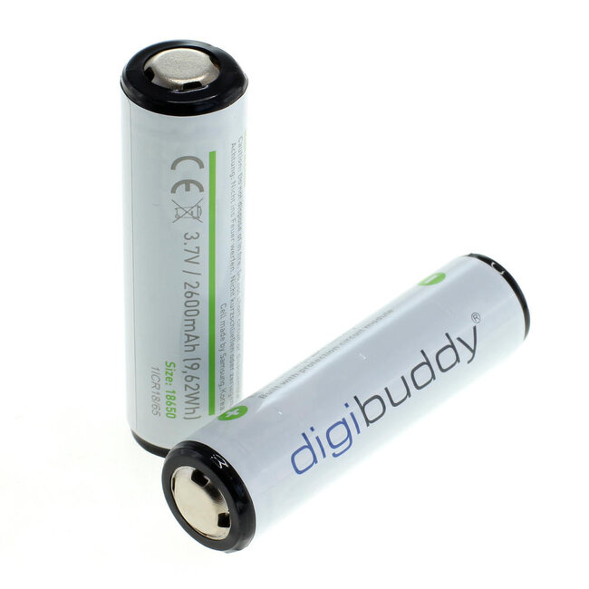 digibuddy Akku 18650 Li-Ion - 2er Pack