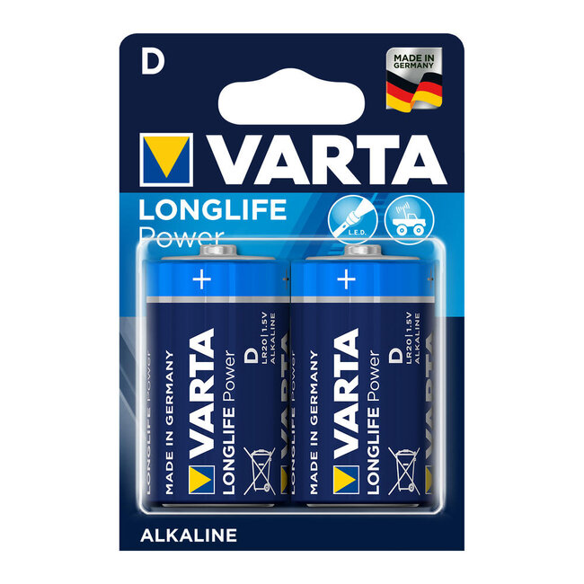 Varta Batterie Longlife Power D Mono 4920 - 2er-Blister