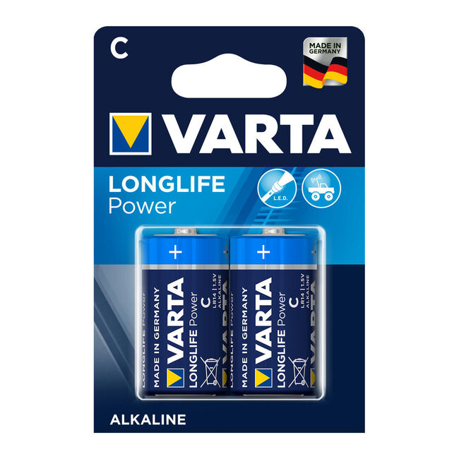 Varta Batterie Longlife Power C Baby 4914 - 2er-Blister