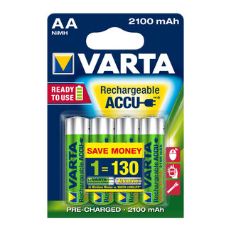 OTB Varta Akku Rechargeable Accu Mignon AA Ready 2 Use NiMH 2100mAh 56706 - 4er Blister
