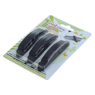 OTB OTB Kabelmanagement - Kabelklemme - 3er Set schwarz