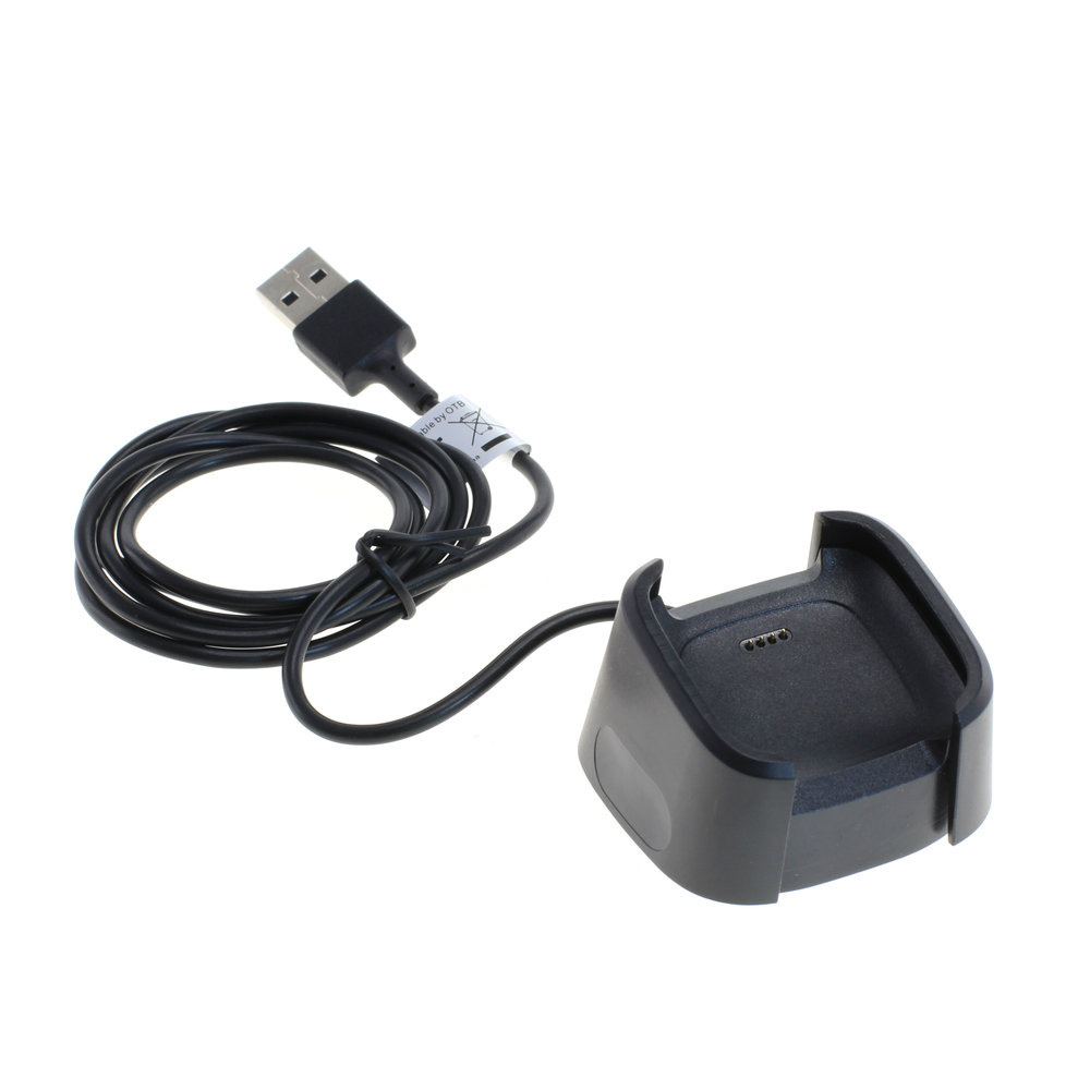 Oplaadkabel voor Fitbit Versa 2 - 1 meter - Zwart
