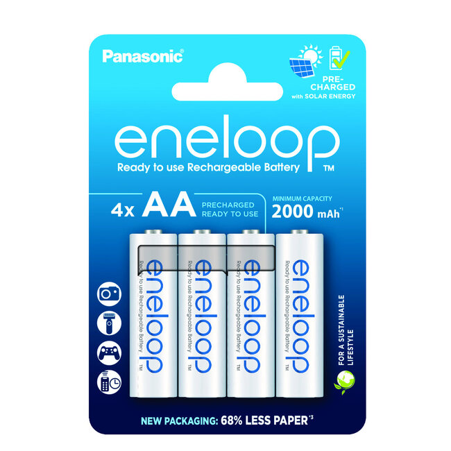 Panasonic eneloop 4x AA 2000mAh - 4er Blister (BK-3MCDE/4CP)