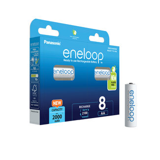 OTB Panasonic eneloop 8x AA 2000mAh - 8er Blister (BK-3MCDE/8HH)