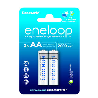 OTB Panasonic eneloop 2x AA 2000mAh - 2er Blister (BK-3MCDE/2CP)
