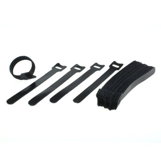 OTB OTB Kabelmanagement - Klettband - 25er Set schwarz - 15cm