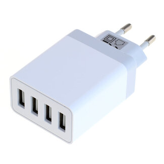 OTB OTB Ladeadapter USB - 4,8A 4-Port Multiadapter mit Auto-ID - weiß