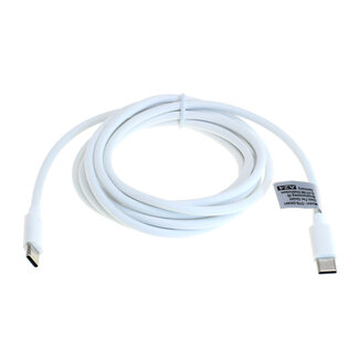 OTB OTB Datenkabel - USB-C 2.0 Stecker auf USB-C 2.0 Stecker - USB-PD 100W - 2,0m - weiß