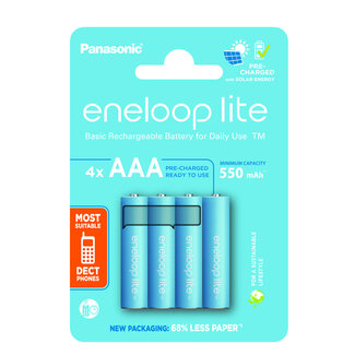OTB Panasonic eneloop lite 4x AAA 550mAh - 4er Blister (BK-4LCCE/4CP)