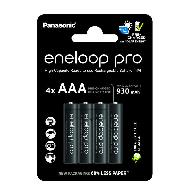 Panasonic eneloop pro 4x AAA 930mAh - 4er Blister (BK-4HCDE/4BE)