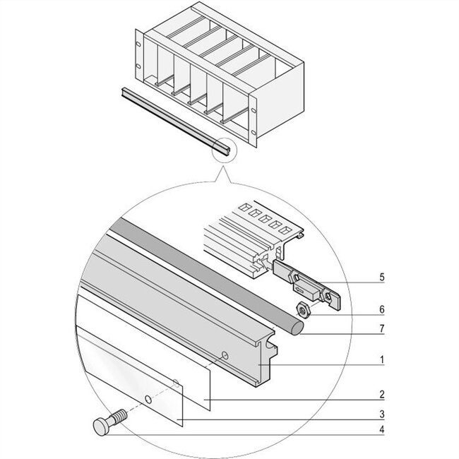 SCHROFF EuropacPRO centrale vergrendeling, 84 PK