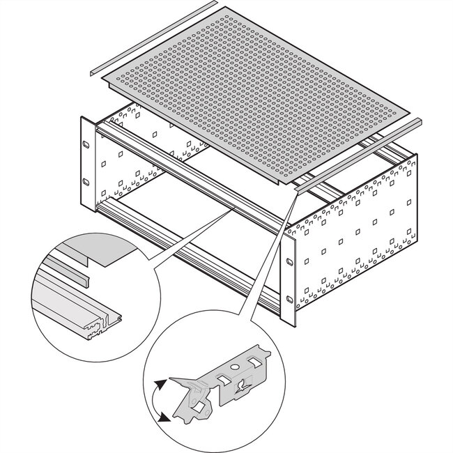 SCHROFF EuropacPRO Afdekplaat, universeel, 84 HP, 475 mm