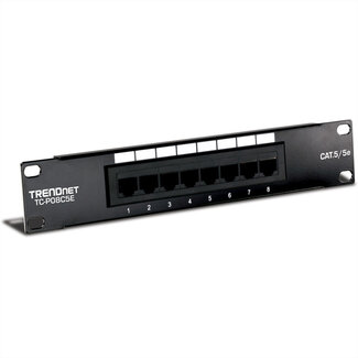 Trendnet TRENDnet TC-P08C5E 10" Patchpaneel, 8-poorts Cat. 5e niet afgeschermd