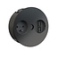 BACHMANN TWIST 1xUTE 1xUSB Charger, AEH RAL9005 30GE, schwarz, 2 m