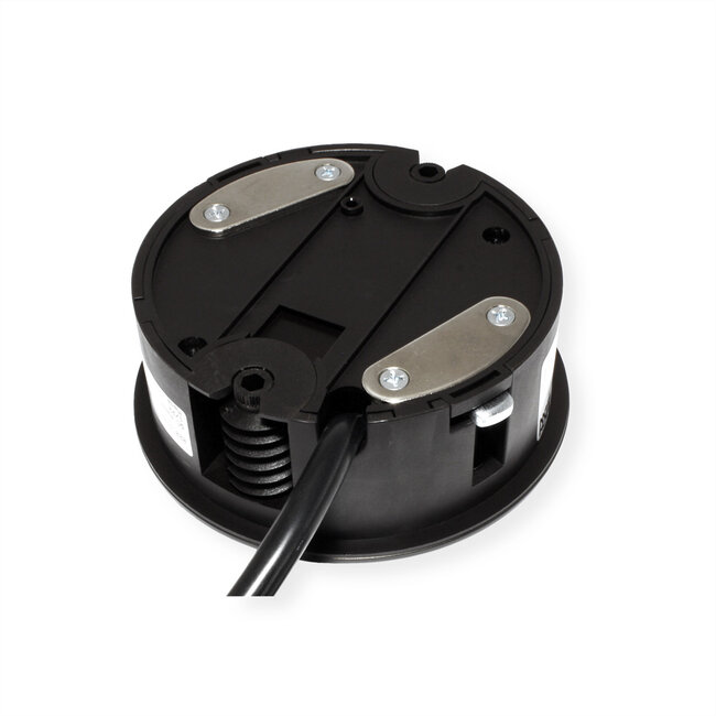 BACHMANN TWIST 1xUTE 1xUSB Charger, AEH RAL9005 30GE, schwarz, 2 m