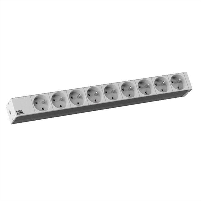 BACHMANN 19"-Steckdosenleiste 1HE 9xUTE, 2 m