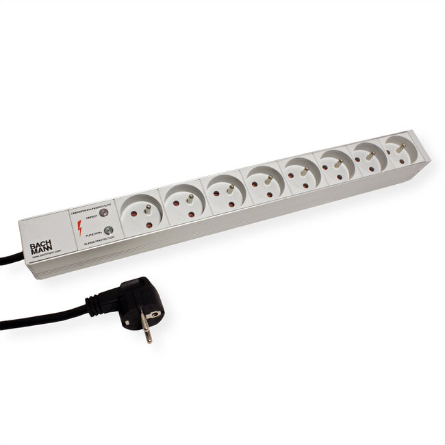 BACHMANN 19"-Steckdosenleiste 1HE 8xUTE 1xSPD