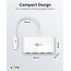 Goobay USB-C hub met 4 poorten - busgevoed - USB3.0 / wit - 0,15 meter