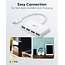 Goobay USB-C hub met 4 poorten - busgevoed - USB3.0 / wit - 0,15 meter