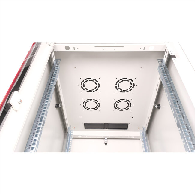 ROLINE 19-inch netwerkkast Basic 32 U, 600x800 BxD Glazen deur grijs