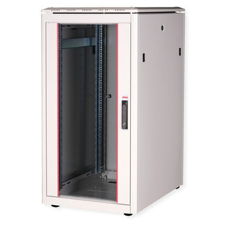 Roline ROLINE 19-inch netwerkkast Pro 22 U, 600x800 BxD Glazen deur grijs