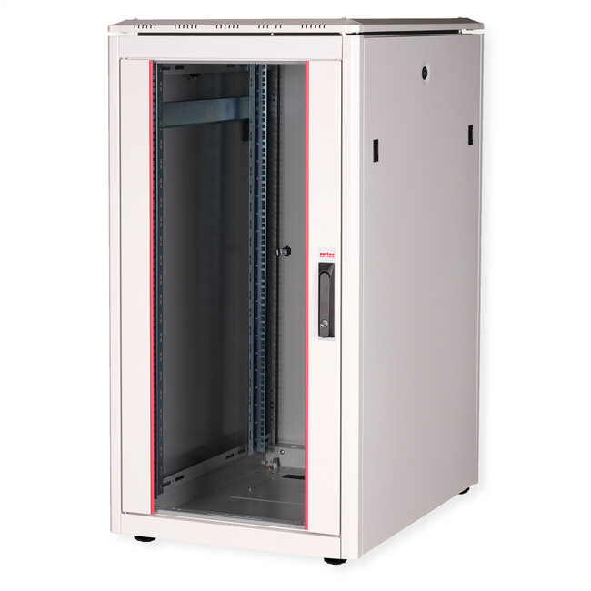 ROLINE 19-inch netwerkkast Pro 22 U, 600x800 BxD Glazen deur grijs