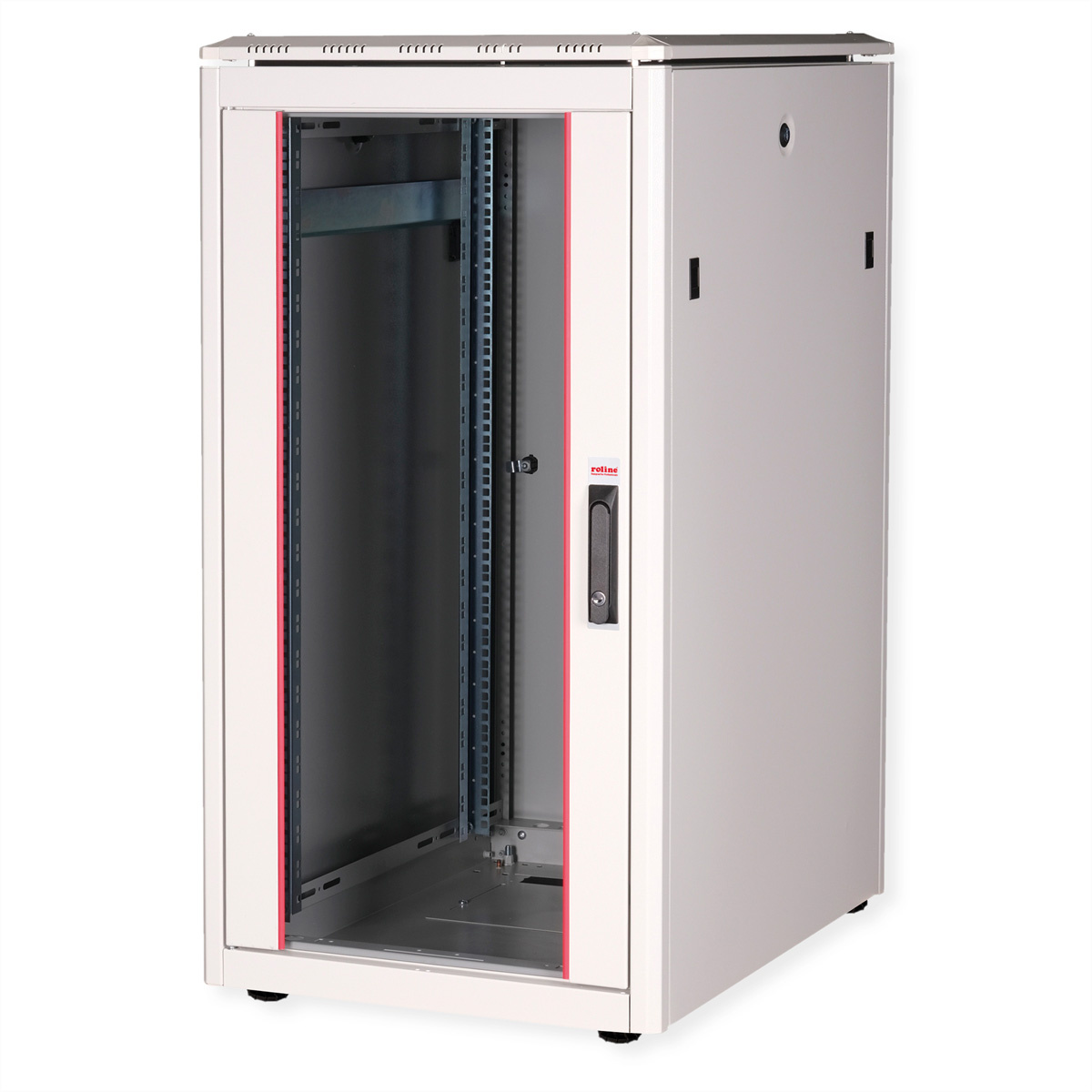 ROLINE 19-inch netwerkkast Pro 22 U, 600x800 BxD Glazen deur grijs