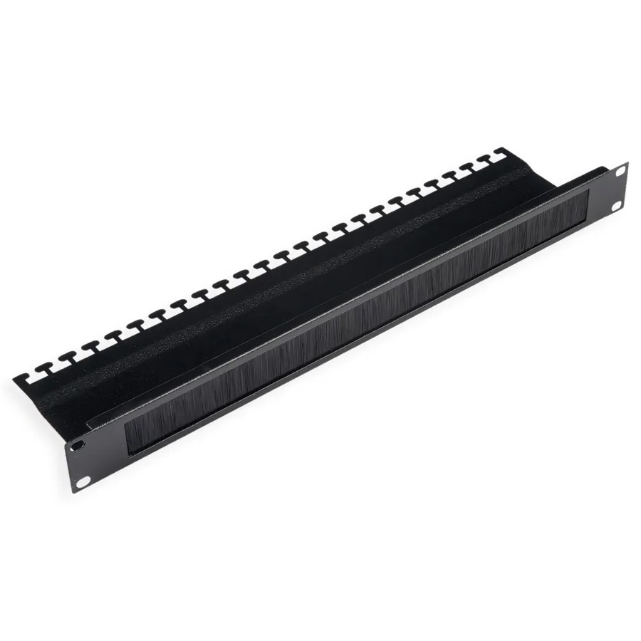 ROLINE 10-inch kabeldoorvoer, met borstelstrook 1U zwart