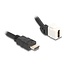 HDMI haaks (45° boven) Keystone module - HDMI (m) | HDMI2.1 (8K 60Hz + HDR) | wit | 0,20 meter