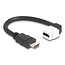 HDMI haaks (90° beneden) Keystone module - HDMI (m) | HDMI2.1 (8K 60Hz + HDR) | wit | 0,20 meter