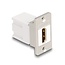 HDMI Keystone module | met inbouwframe | HDMI2.1 (8K 60Hz + HDR) | wit