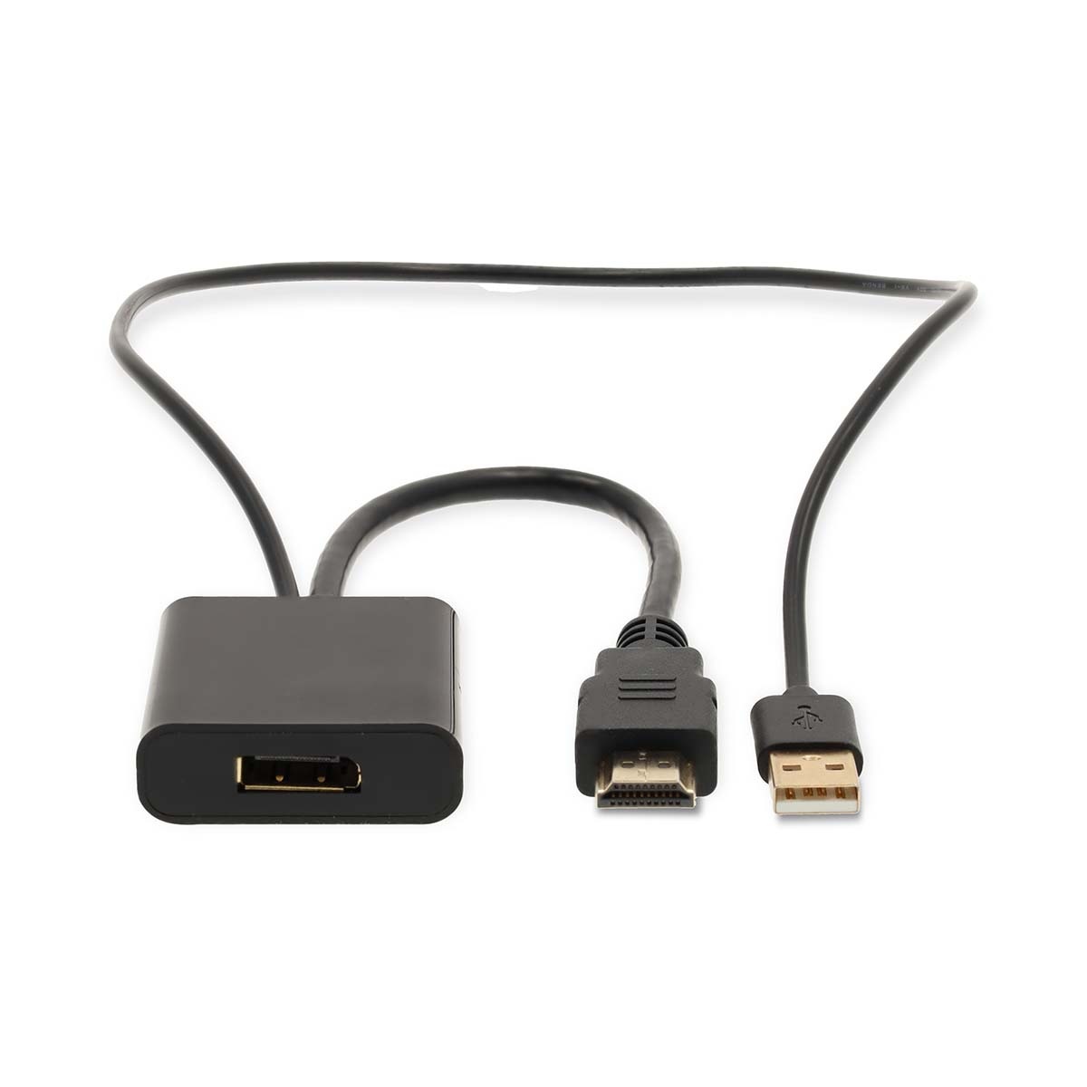 Nedis HDMI-Adapter - HDMI Connector - DisplayPort Male - Verguld - Recht - PVC - Zwart - 1 Stuks - Doos