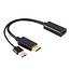 HDMI (v) naar DisplayPort (m) + USB-A (m) actieve adapter | HDMI2.0 | DP1.2 | 4K 60Hz | 0,20 meter